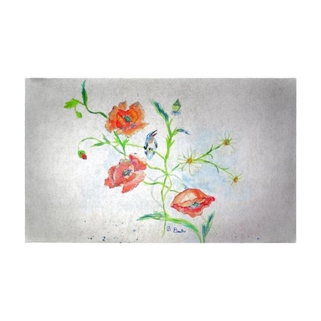 Betsy Drake Betsy Drake DM1051G 30 x 50 in. Poppies & Daisies Door Mat - Large DM1051G